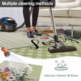 thumbnail image 5 of Watercolor Flowers Outdoor Rug 4x6 Ft - Reversible Patio Rug Outdoor Camping Rugs, Spring Floral Sage Green Stripes Check Indoor Outdoor Area Rugs, Non-Slip Outdoor Carpet Runner for Deck/Porch, 5 of 8