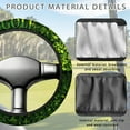 thumbnail image 4 of Jeiento Green Leaves Golf Cart Steering Wheel Covers Non-Slip 14 Inch Steering Wheel Cover Golf Cart Accessories Great Gifts for Golfer, 4 of 7
