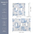 thumbnail image 3 of Dailycode Light Switch Plate Covers 2 Gang Wall Plate Plastics Outlet Covers for Kitchen Home Office Decor Cute Blue Cat, 3 of 8