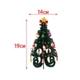 thumbnail image 3 of Árbol de Navidad Decoraciones navideñas Escritorio decorativo con pequeño adorno colgante para Verde, 3 of 9