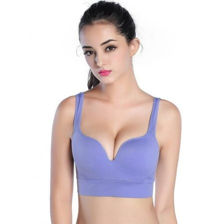 

Women Solid Color Seamless Wire Free Push up One-piece Bra Underwear