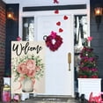 thumbnail image 3 of Valentines Roses Garden Flag 12x18 Vertical Double Sided Pink Flowers Mason Jar Welcome Spring Farmhouse Holiday Outside Decorations Burlap Yard Flag BW761, 3 of 6
