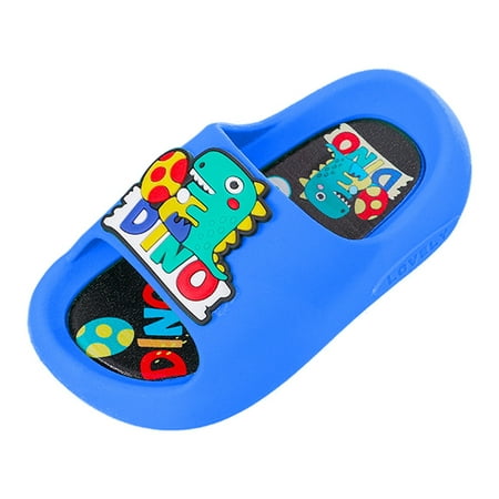 

Children Slippers Cartoon Dinosaur Flat Bottom Home Waterproof Breathable Beach Slippers Slippers Kids Girls Big Kid Slippers