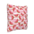 thumbnail image 2 of Bingfone Sweet Watermelon Linen Throw Pillow Covers Cushion Case Pocket Button Vintage Farmhouse Pillowcase-16"x16", 2 of 9