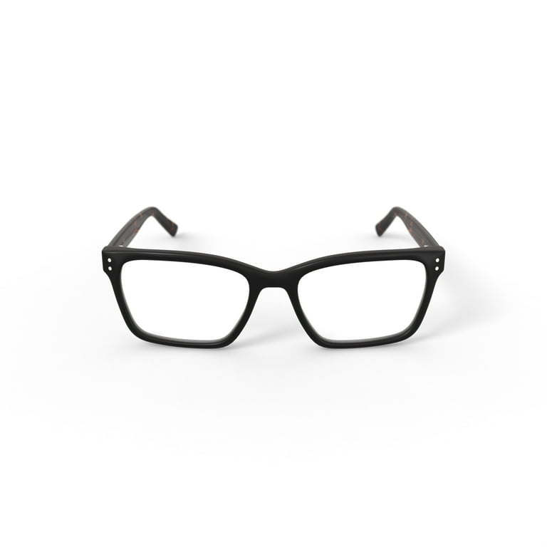Walmart Men's MV014 Curtis Square Prescription Eyeglasses with