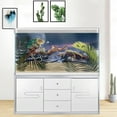 thumbnail image 5 of Parallel Cosmic Aquarium Background,Cool Galaxy Parallel Space Themed Fish Tank Background, Tropical Desert Terrarium Background with 8 EVA Double-Sided Tape, 24X12IN, 5 of 5
