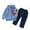 A 01, variant on XBASW Toddler Baby Boys Sweatsuit Set Kids Long Sleeve Pullover Hoodie Sweatshirt + Denim Pants Spring Autumn Outfit 18M-6Y
