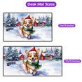thumbnail image 5 of Hello Winter Corgi Frosty Morning Walk Welcome Snowy Christmas Desk Mat Full Keyboard Mouse Pad Welsh Corgi Dog Lover Gifts Idea Large Mousepad - 02018, 5 of 5