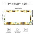 thumbnail image 6 of Sunflowers with Butterflies and Bees License Plate Frames for Women Men Car Plate Holder Cover Metal Tag Aluminum Car Accessories Front Rear Plate Decor, 6 of 6