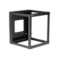 thumbnail image 2 of StarTech.com 12U Hinged Open Frame Wall Mount Server Rack - 4 Post 22 in. Depth Network Equipment Rack Cabinet - 140 lbs capacity (RK1219WALLOH) - Rack - wall mountable - black - 12U - 22", 2 of 7