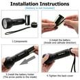 thumbnail image 6 of UV Flashlight Black Light, 51 LED 395 nM Ultraviolet Blacklight Detector for Dog Urine, Pet Stains and Bed Bug，Ultraviolet Light Detector for Invisible Ink Pens, Dog Cat Pet Urine Stain（2 pack）, 6 of 11