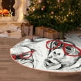 thumbnail image 5 of Sikiie Monkey Nativity Christmas Tree Skirt, Jesus Christian Winter Holiday Tree Mat Decoration(30-48IN)36", 5 of 6