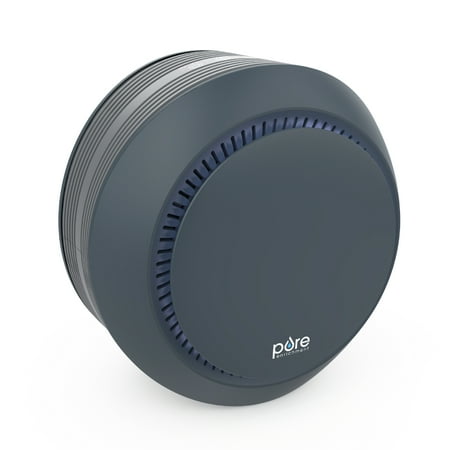 

Pure Enrichment® PureZone™ Halo Medium Room Air Purifier 2 Stage Filtration Purifies Air of Smoke Pollen Dust and Pet Hair - Easily Fits on Tables Desks and Nightstands (Graphite)