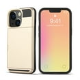 thumbnail image 1 of TECH CIRCLE Rugged Case for 2022 iPhone 14 Pro Max (6.7") -  Shockproof Plastic Protective Case with Card Holder (Gold), 1 of 1