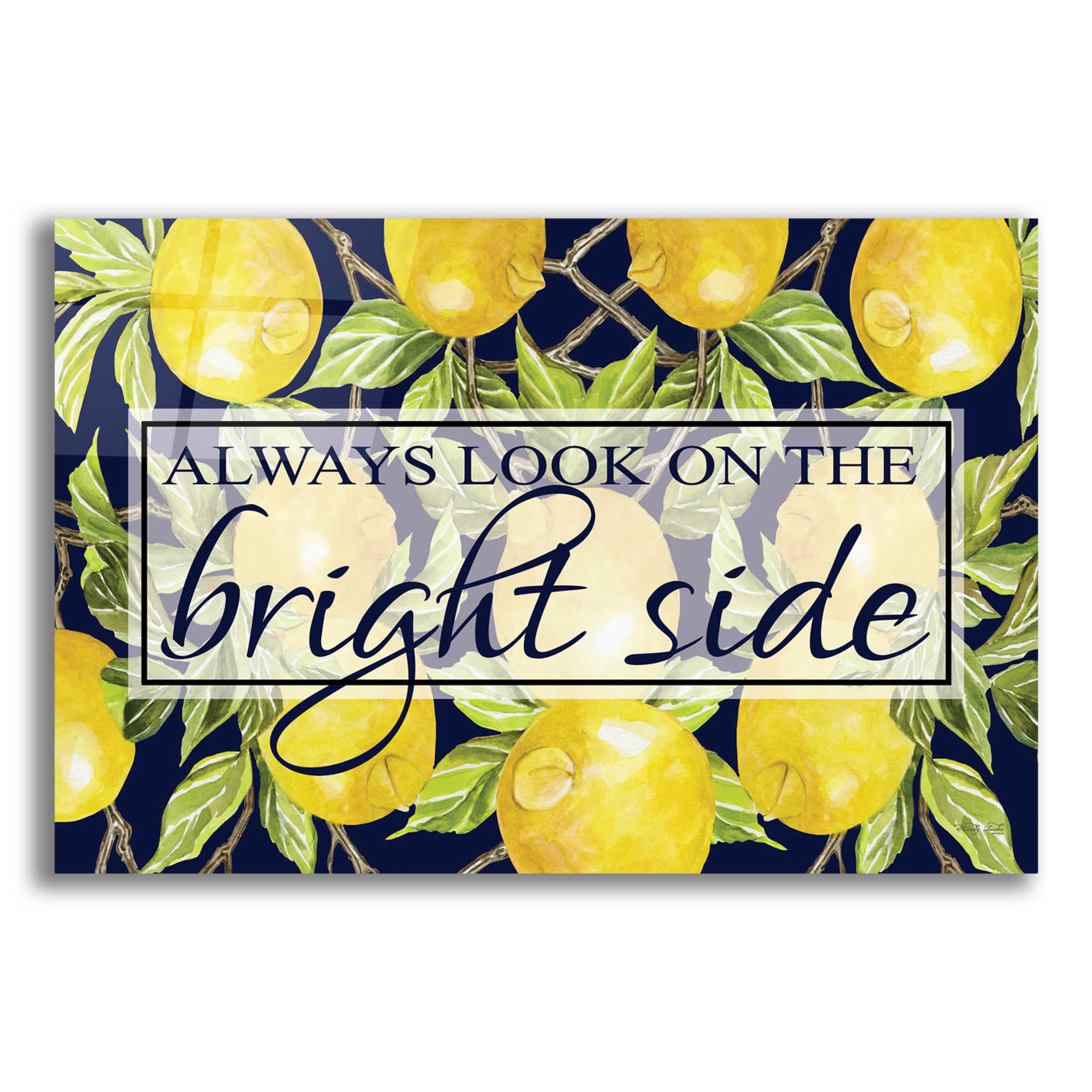 Epic Art 'Bright Side' by Cindy Jacobs, Acrylic Glass Wall Art, 16"x12 ...