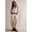 Beige, variant on New European and American fashion Women's Light Wash Loose Wide Leg Denim Overalls, Adjustable Strap Baggy Jean Jumpsuit