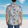 thumbnail image 3 of Lsque Colorful Mandalas pattern Hawaiian Shirt for Men, Unisex Summer Beach Casual Short Sleeve Button Down Shirts-3X-Large, 3 of 9