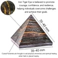 thumbnail image 2 of Iron Tiger Eye Pyramid Crystal Healing Stones - 1.5" Pyramid, 2 of 5