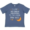 thumbnail image 3 of Inktastic I Love My Great Grandma to the Moon and Back Boys or Girls Toddler T-Shirt, 3 of 5