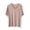 Khaki, variant on Pajama Tops for Women V Neck Short Sleeve Loose Fitting Soft Casual Summer Sleepwear Blouse Tops