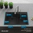 thumbnail image 5 of Elkay ELGH3322RMB0 Quartz Classic 33" Drop In Double Basin Quartz Composite Kitchen Sink -, 5 of 6