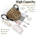 thumbnail image 3 of Leopard Print Brown Small Backpack Cute Mini Backpacks For Woman Lightweight Daypacks, 3 of 8