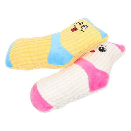HAKIDZEL Dog Pet Toy Plush 2Pcs 6.3X2.8X1.2In