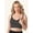 Jet Black with Grey Stripe, variant on Leading Lady, The Danika, Nursing Bra, Seamless Sports Bra, Removable Pads, Wireless Comfort, Longline Band, Athleisure (Women's)