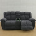 thumbnail image 7 of Aukfa Loveseat Recliner with w/ Cupholder&Console for Living Room, Gray, 7 of 7