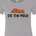 thumbnail image 4 of Inktastic Napping Dis Tew Much Daschund Weiner Dog Brown Women's T-Shirt, 4 of 5