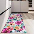 thumbnail image 4 of Pioneer Flower Floral Print Pattern Kitchen Rug Mat,Kitchen Runner Rugs Non Skid Washable,Decorative Kitchen Floor Mats for Kitchen,Sink,Laundry,17"X47", 4 of 5