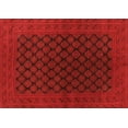 thumbnail image 1 of Ahgly Company Indoor Rectangle Oriental Orange Industrial Area Rugs, 2' x 4', 1 of 4