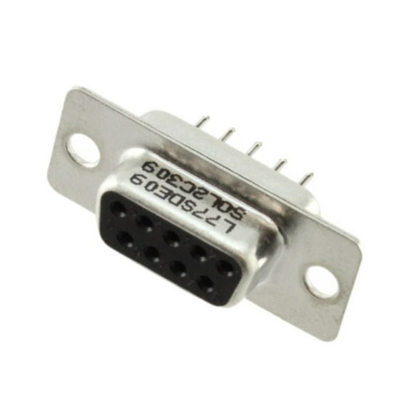 Pack of 4 L77SDE09SOL2C309 Connector 9 Position D-Sub Receptacle, Female Sockets Connector