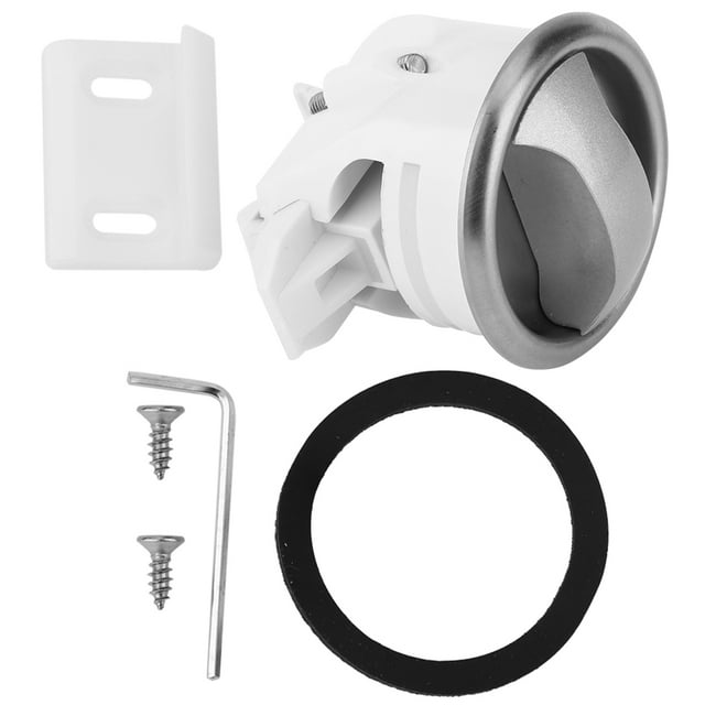 Cerradura de puerta de acero inoxidable trefilada con interruptor ABS para baños, autocaravanas, vagones restaurante y yates