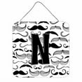thumbnail image 2 of Carolines Treasures CJ2009-JDS66 Letter J Moustache Initial Wall or Door Hanging Prints 6HX6W multicolor, 2 of 7