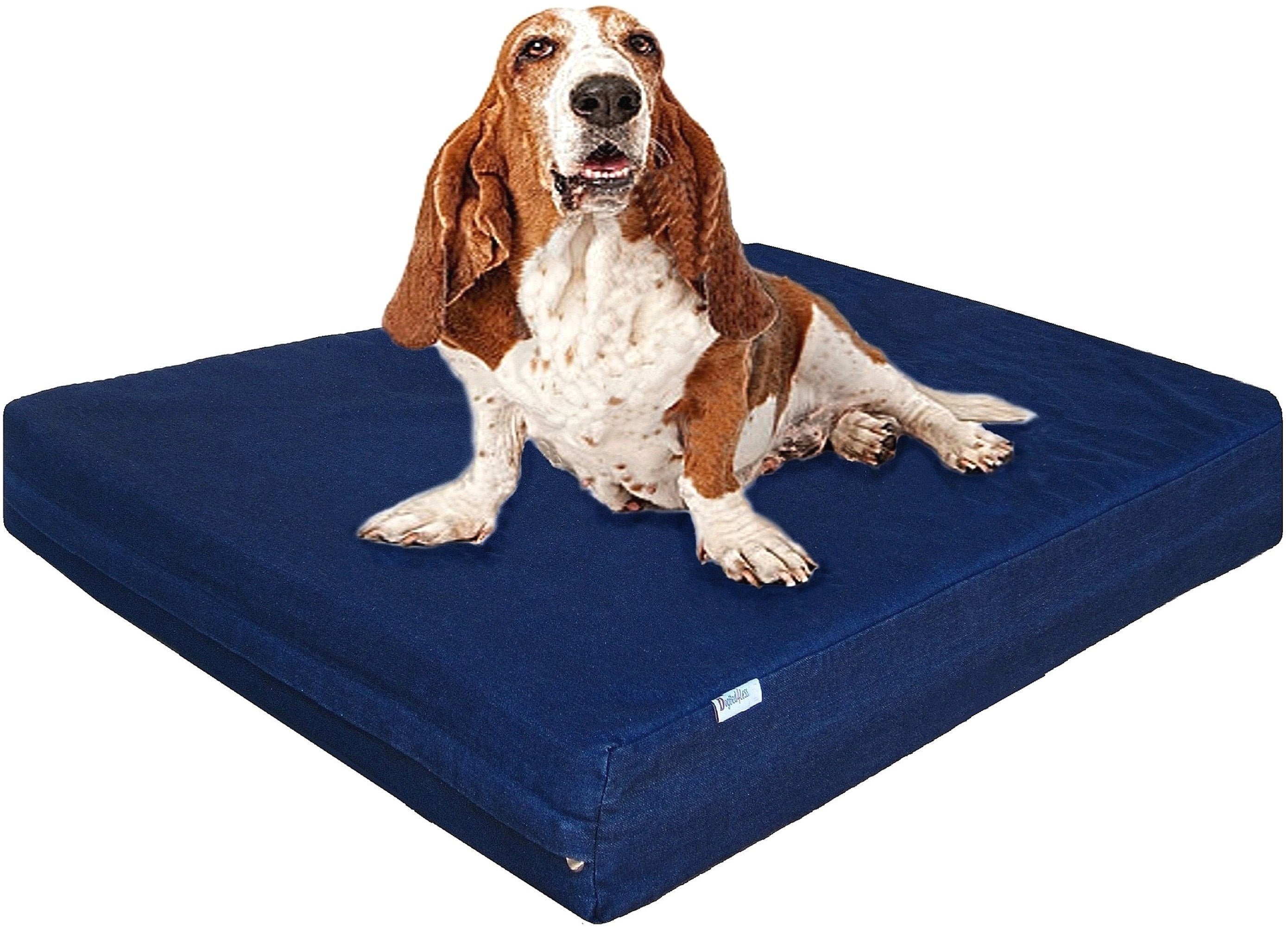 40''x35''x4'' Durable Brown Suede Bed Cover for Medium Large Dogs COVER ONLY 