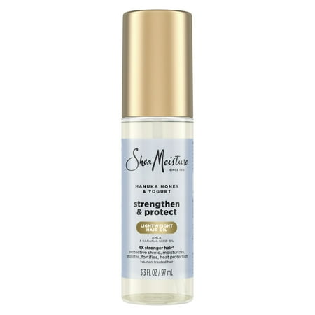 SheaMoisture Strengthen & Protect Hair Oil Manuka Honey & Yogurt, 3.3 fl oz