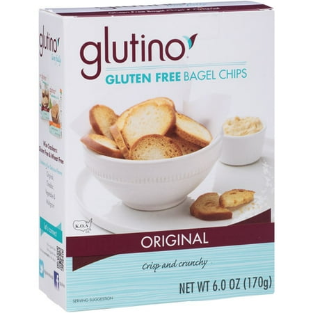 Glutino Original Gluten Free Bagel Chips, 6.0 oz, (Pack of 6)