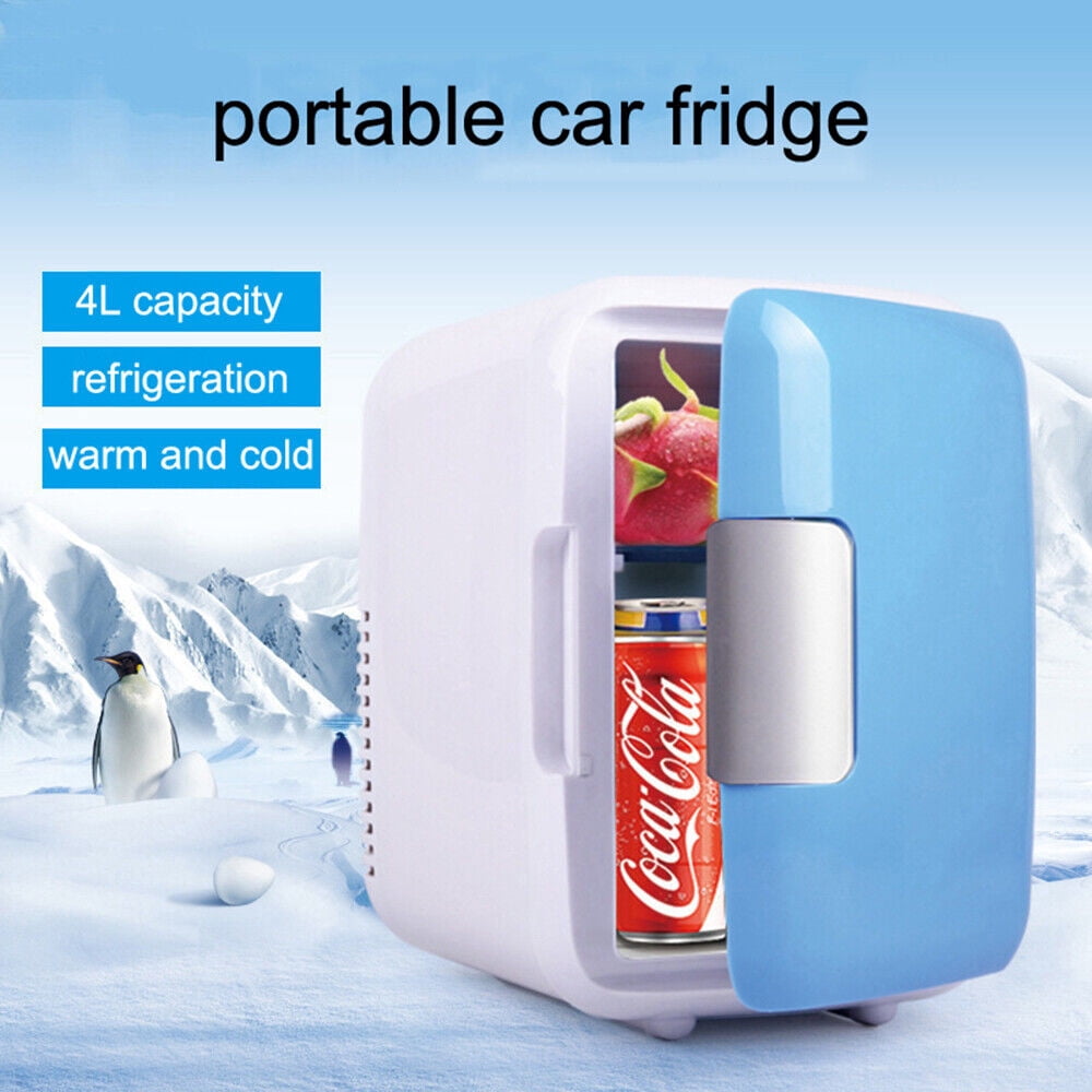 Mini Car Refrigerator Portable Freezer Warmer Cooler Camping Travel Fridge,4L