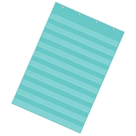 Standard Pocket Charts Clear 10 Pocket Charts Wall Hanging Pocket Charts for Teacher Lessons in a Classroom or Home Use