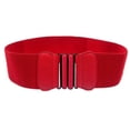 thumbnail image 1 of Cinturón de vestir elástico ancho de moda para mujer Cinturón Cinturón rojo Hugo Cinturón de cintura ancha para mujer, 1 of 8