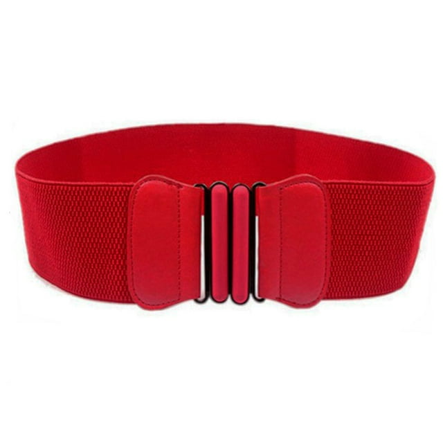 Cinturón de vestir elástico ancho de moda para mujer Cinturón Cinturón rojo Hugo Cinturón de cintura ancha para mujer