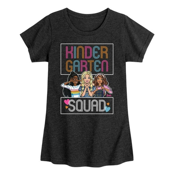 Barbie - Kindergarten Squad Girls' Fitted Short Sleeve Graphic T-Shirt