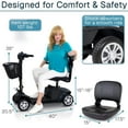 thumbnail image 3 of Vive Mobility Scooter for Seniors – 4-Wheel Electric Motorized Power Scooter for Adults, Long-Range & Comfortable Travel, 3 of 10