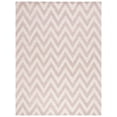 thumbnail image 2 of SAFAVIEH Cambridge Kaitlyn Zig Zag Stripes Wool Area Rug, Light Pink/Ivory, 9' x 12', 2 of 8