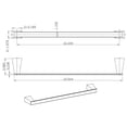 thumbnail image 3 of Avanities 24.37-in. W Rectangle Stainless Steel Towel Bar In Chrome Color AI-34607, 3 of 3