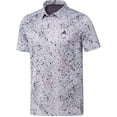 thumbnail image 2 of Adidas Golf Jacquard Polo Coral Fusion/Olive Strata/Grey Three Extra Large, 2 of 8