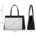 thumbnail image 3 of Wrangler Laptop Tote Bag for Women 15.6 Inch Computer Bag for Work Large Double Compartment Purse and Handbag,Black, 3 of 6