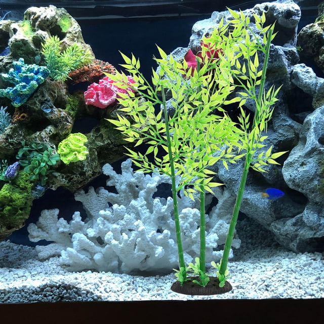 CRILSTYLEO De Acuario Bambú Artificial Rama Para Paisaje Único En Pecera