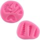 thumbnail image 1 of Set of 2 silicon sugar dough moulds in the shape of unicorns, 1 of 4